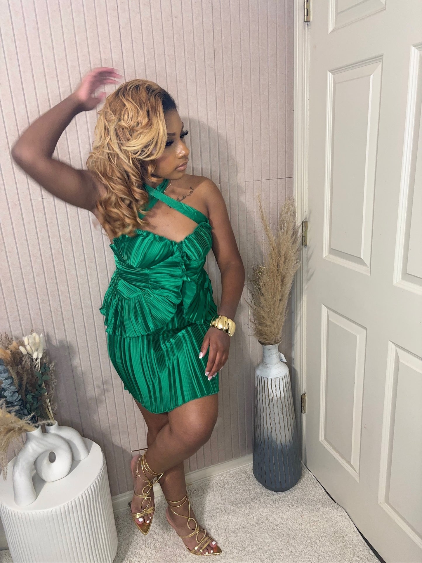 Boss Babe Emerald Dress - BOSS BABE LUXE CO.
