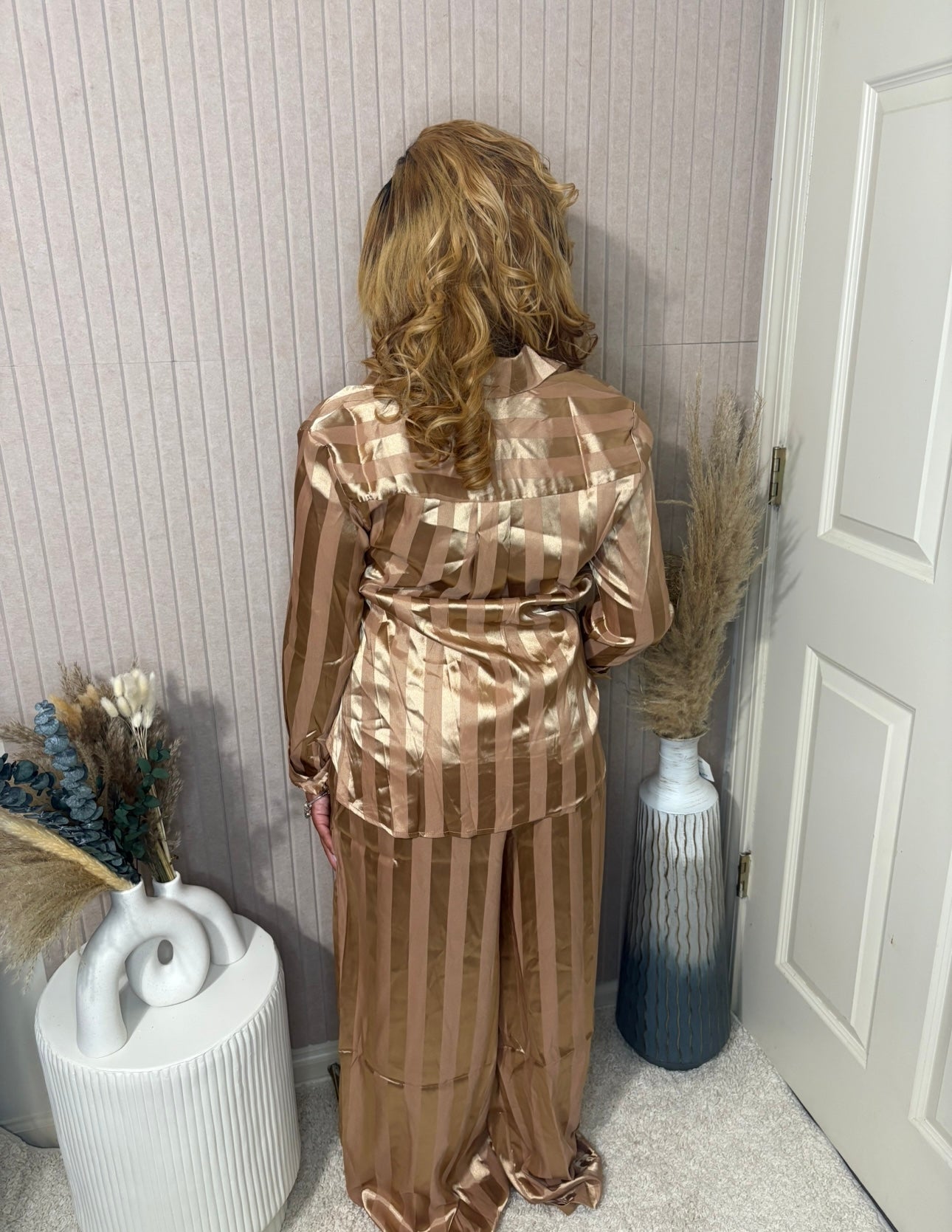 The Golden Hour Satin Set - BOSS BABE LUXE CO.