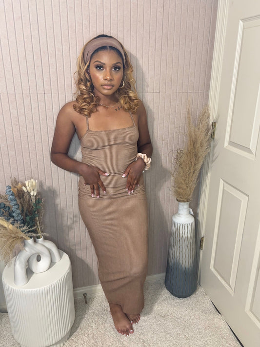 The Essential Ribbed Dress Set - BOSS BABE LUXE CO.