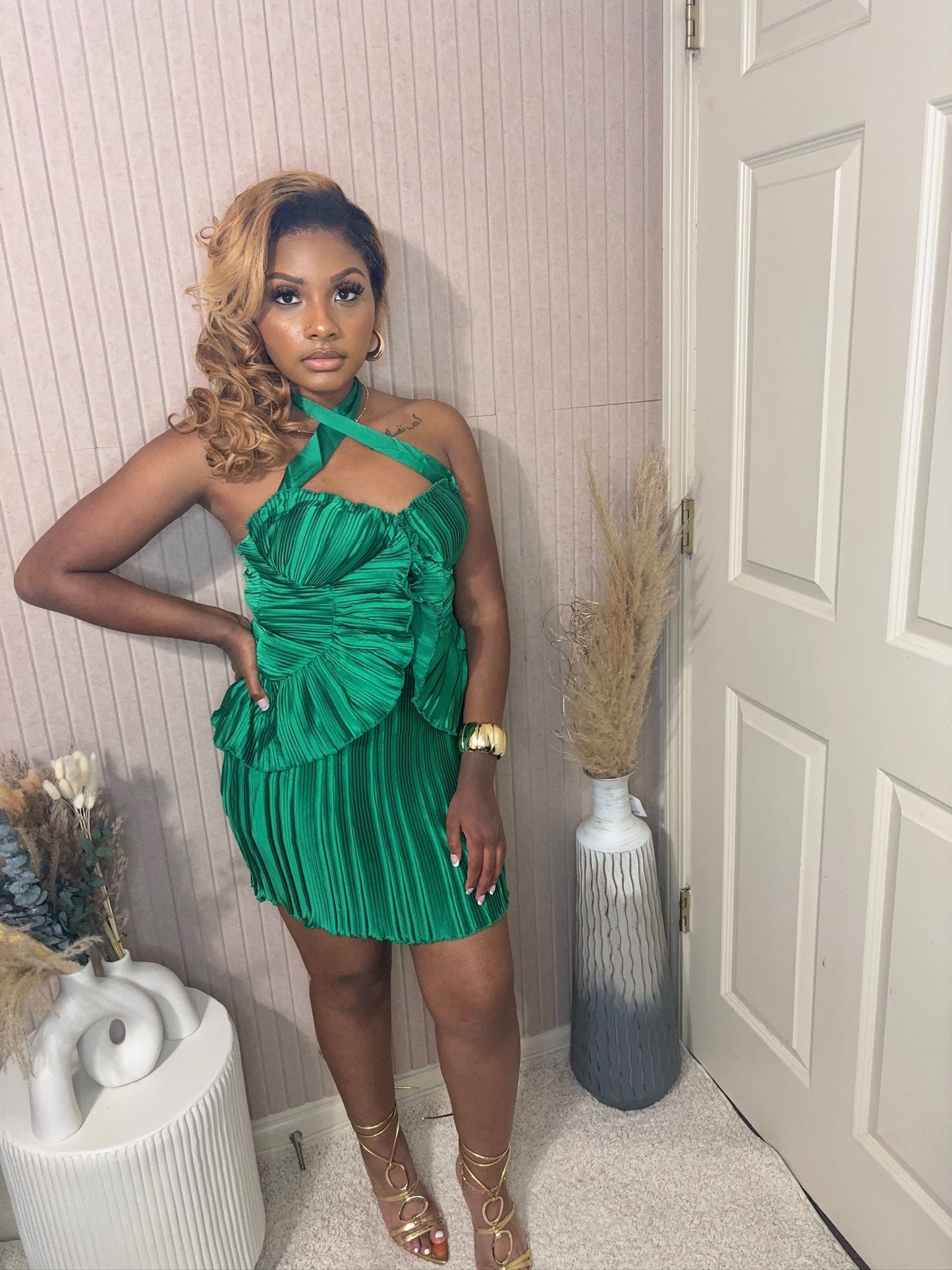 Boss Babe Emerald Dress - BOSS BABE LUXE CO.