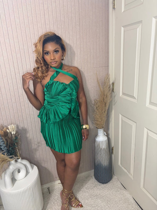 Boss Babe Emerald Dress - BOSS BABE LUXE CO.